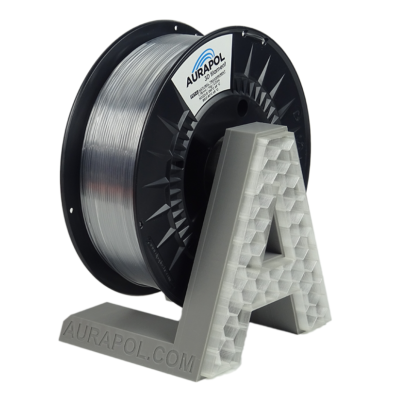 AURAPOL PET-G Filament Natural transparent 1 kg 1,75 mm